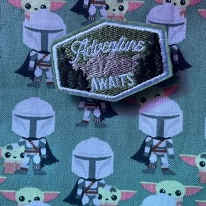 Handmade iPad/book sleeve endless possibilities Grogu Star Wars fabric print